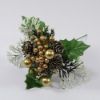 Picture of XMAS PICK WITH BERRY AND CONE GOLD/WHITE X 96pcs