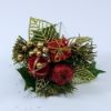 Picture of XMAS PICK WITH APPLE LEAF AND PARCEL RED X 96pcs