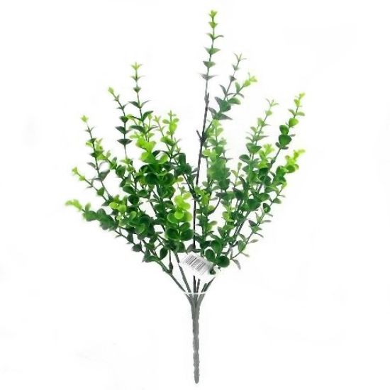 Picture of PLASTIC MINI EUCALYPTUS BUSH 2 TONE GREEN