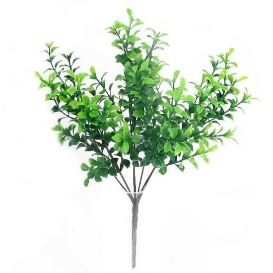 Picture of PLASTIC MINI TEA LEAF BUSH 2 TONE GREEN