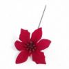 Picture of VELVET POINSETTIA PICK RED X 72pcs