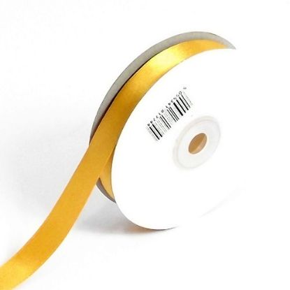 Picture of DOUBLE FACE SATIN RIBBON 10mm X 50metres BRIGHT GOLD