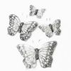 Picture of 7cm FEATHER BUTTERFLY ON CROCODILE CLIP IVORY/SILVER X 12pcs