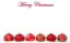 Picture of GREETING CARDS X 50 MERRY CHRISTMAS - BAUBLES RED