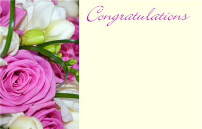 Picture of GREETING CARDS X 50 CONGRATULATIONS - FLOWER BOUQUET
