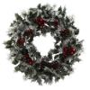 Picture of PLASTIC HOLLY WREATH LARGE WITH FRUIT AND BERRIES VARIEGATED