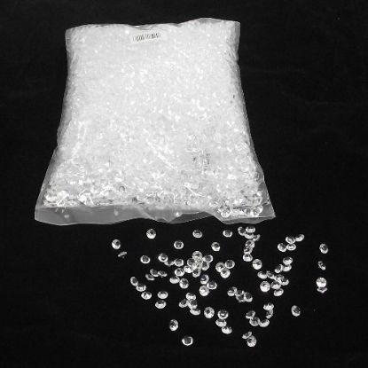 Picture of ACRYLIC STONES - SUPER BRIGHT DIAMOND SCATTER CRYSTALS 6mm X 500g BULK BAG CLEAR