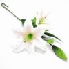 Picture of 84cm CASABLANCA LILY SPRAY IVORY/PINK X 24pcs (KNOCK DOWN PACKAGING - HEADS NEED ATTACHING)