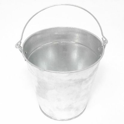 Picture of 13cm METAL BUCKET WITH HANDLE ZINC