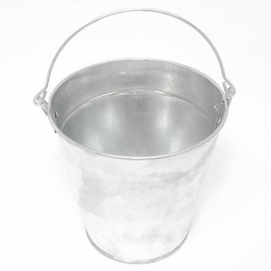 Picture of 13cm METAL BUCKET WITH HANDLE ZINC