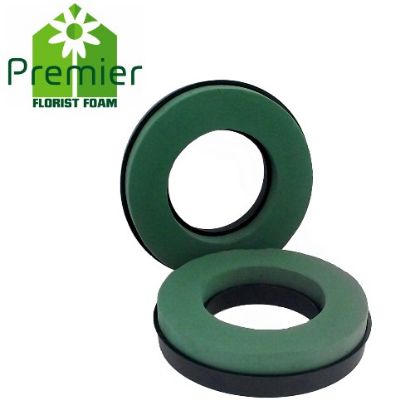 Picture of Premier® WET FLORAL FOAM PLASTIC BACKED 25cm  (10 INCH) RING X 2pcs