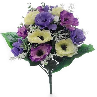 Picture of ANEMONE BUSH LARGE IVORY/LILAC/PURPLE