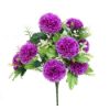 Picture of 42cm LARGE CARNATION BUSH (10 HEADS) WITH FOLIAGE ASSORTED X 24pcs