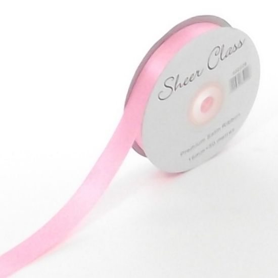 Picture of DOUBLE FACE SATIN RIBBON 3mm X 50metres PINK