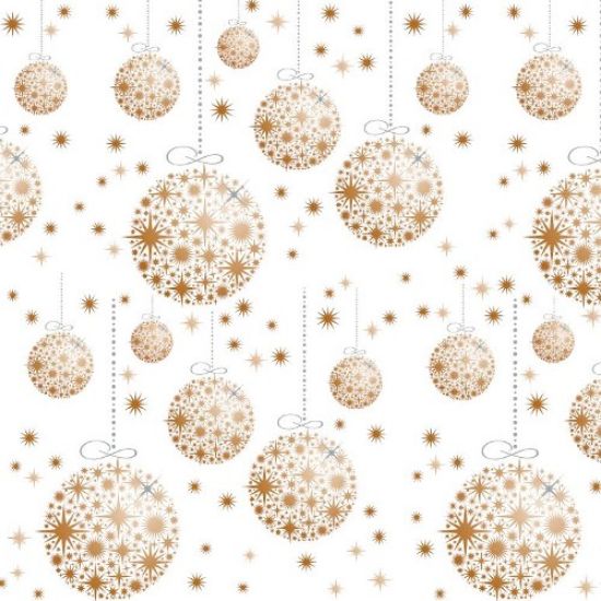 Picture of CELLOPHANE ROLL 80cm X 100met BAUBLE GOLD/SILVER