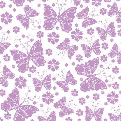 Picture of CELLOPHANE  ROLL 80cm X 100met FLUTTERBY LILAC