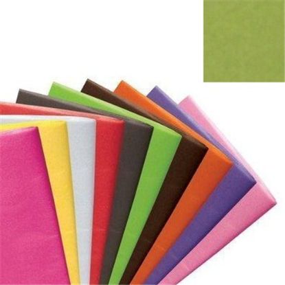 Picture of TISSUE PAPER 500 x 750mm (17gsm) X 48 SHEETS MOSS GREEN