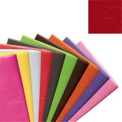Picture of TISSUE PAPER 500 x 750mm (17gsm) X 48 SHEETS RED