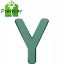Picture of Premier® FLORAL FOAM PLASTIC BACKED CLIP ON LETTER Y