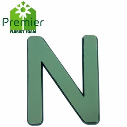 Picture of Premier® FLORAL FOAM PLASTIC BACKED CLIP ON LETTER N