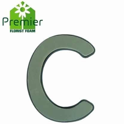 Picture of Premier® FLORAL FOAM PLASTIC BACKED CLIP ON LETTER C