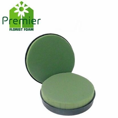 Picture of Premier® WET FLORAL FOAM PLASTIC BACKED 25cm  (10 INCH) POSY PAD X 2pcs