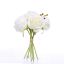 Picture of 31cm LARGE ROSE BUNDLE WITH BERRIES (BUNDLE OF 6) IVORY