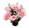 Picture of CEMETERY POT WITH GERBERA ROSEBUD AND DAISY ASSORTED X 12pcs