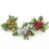 Picture of CHRISTMAS PICK WITH PARCEL GLITTER APPLE AND BERRY SILVER