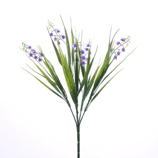 Picture of 37cm PLASTIC BLUEBELL BUSH PURPLE