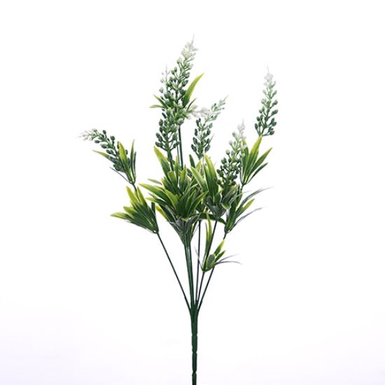 Picture of 40cm PLASTIC ASTILBE BUSH GREEN/WHITE