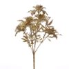 Picture of 29cm GLITTERED POINSETTIA BUSH (5 HEADS) ASSORTED GOLD AND SILVER X 36pcs