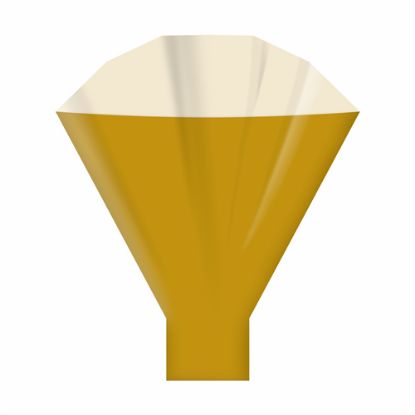 Picture of TRANSLUCENT FLOWER SLEEVES 50x44x12cm GOLD X 50pcs