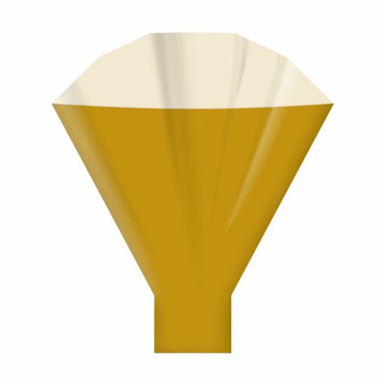 Picture of TRANSLUCENT FLOWER SLEEVES 50x44x12cm GOLD X 50pcs
