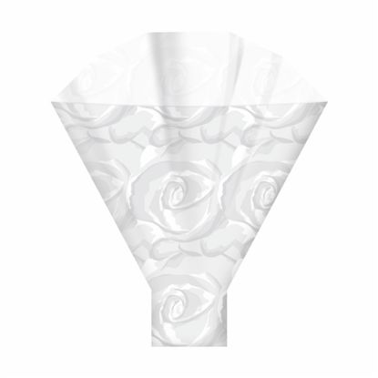 Picture of ROSES FLOWER SLEEVES 50x35x10cm WHITE X 50pcs