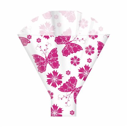 Picture of BUTTERFLY FLOWER SLEEVES 50x35x10cm FUCHSIA X 50pcs