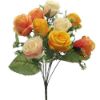 Picture of ROSEBUD BUSH WITH GYP (9 HEADS) CREAM/ORANGE/YELLOW