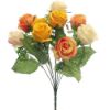 Picture of ROSEBUD BUSH WITH GYP (9 HEADS) CREAM/ORANGE/YELLOW