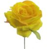 Picture of 27cm SINGLE OPEN ROSE YELLOW/ORANGE