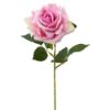 Picture of 74cm LUXURY LARGE SINGLE VELVET TOUCH OPEN ROSE PINK