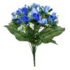 Picture of 38cm ROSEBUD AND ALSTROEMERIA BUSH BLUE