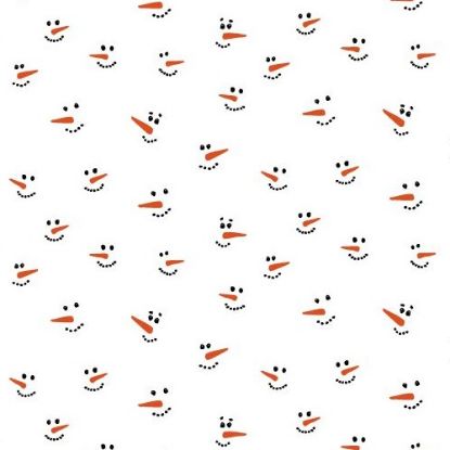 Picture of CELLOPHANE ROLL 80cm X 100met FROSTED SNOWMAN BLACK/ORANGE