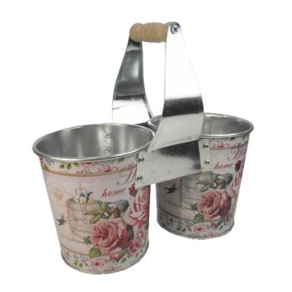 Picture of 18.5cm DOUBLE BUCKET WITH HANDLE - HOME