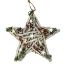 Picture of 40cm LARGE HANGING TWIGGY STAR WITH CHRISTMAS DECO