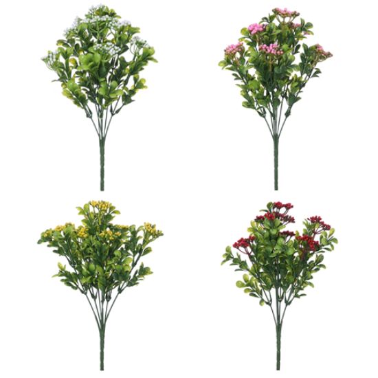 Picture of 30cm PLASTIC MINI BERRY BUSH ASSORTED X 48pcs