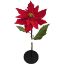 Picture of 90cm LARGE VELVET TOUCH POINSETTIA RED