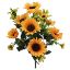 Picture of 50cm LARGE SUNFLOWER BUSH WITH FOLIAGE YELLOW