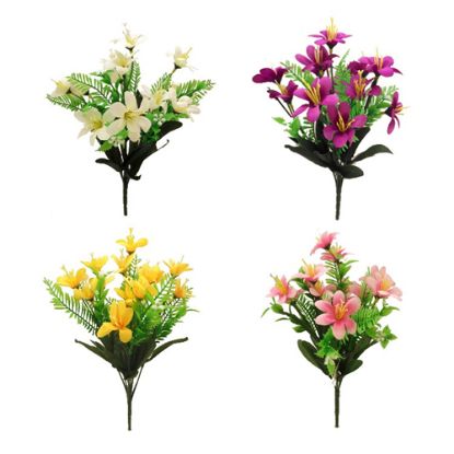 Picture of 30cm MINI LILY BUSH WITH FERN ASSORTED X 48pcs