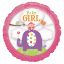 Picture of ANAGRAM 26 INCH XL FOIL BALLOON - BABY GIRL SAFARI
