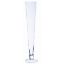 Picture of 80cm GLASS TALL FOOTED CONICAL VASE CLEAR